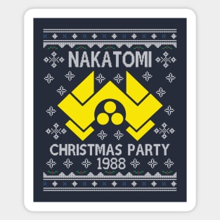 Die Hard Nakatomi Christmas Party Knit 1988 Sticker